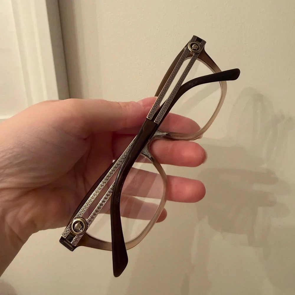 Versace MOD 3220 5165 Brown Fade Eyeglasses Frames 52-16 140 Italy - Picture 7 of 7
